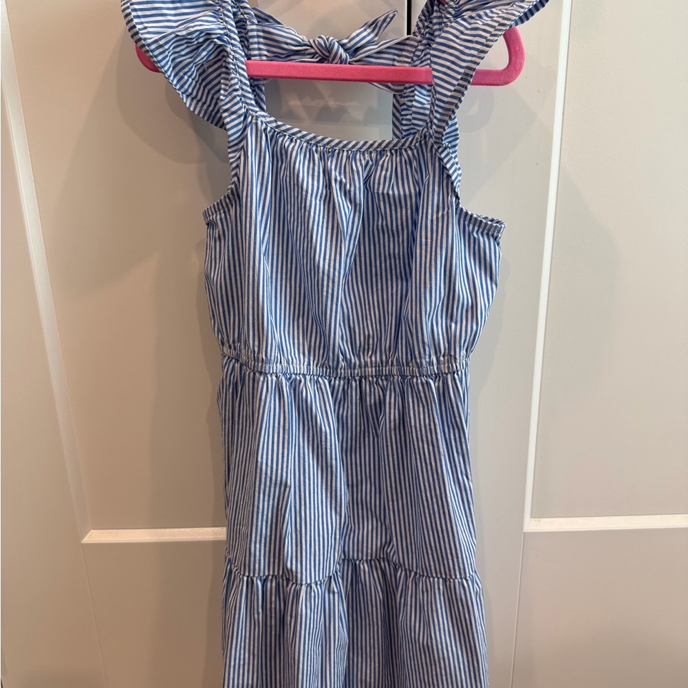 Crewcuts Blue and White Striped Kids Sundress